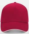B15C Beechfield Ultimte Sandwich Peak Cap Classic Red / White colour image